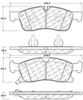 Stoptech ST TRUCK SUV BRAKE PADS Front Dodge Jeep Mercedes-Benz Durango GL350 GL450 GLE300d