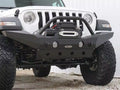 ~(14 lbs. 42X11X6)~ Destroyer Front Bumper Skid Plate Bare Steel 2007-2017 Jeep JK Wrangler