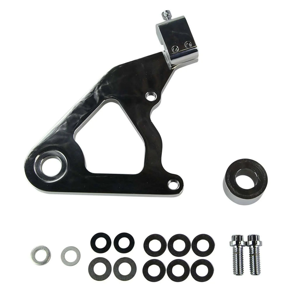 Wilwood Caliper Mounting Kit Polished w/Bracket GP310 2000-Present Softail