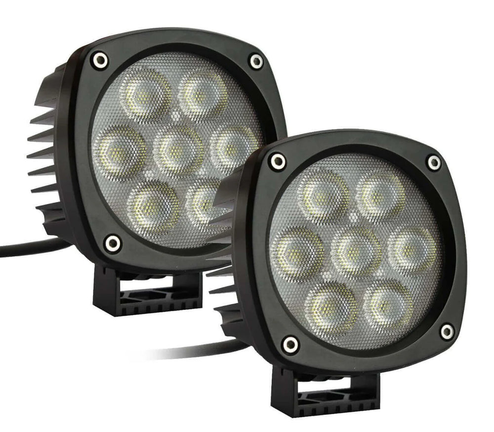 ***Discontinued***~(4.7 lbs. 10X8X8)~ Professional Grade HD Series 4.3in Round Cree LED Spot Light (Pair) - Lifetime Warranty