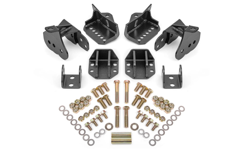 BMR 64-72 GM A-Body Rear Coilover Conversion Kit - Black Hammertone