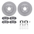DFC 14-23 Nissan X-Trail Front Geospec Rotors with 5000 Advanced Brake Pads w/Hardware