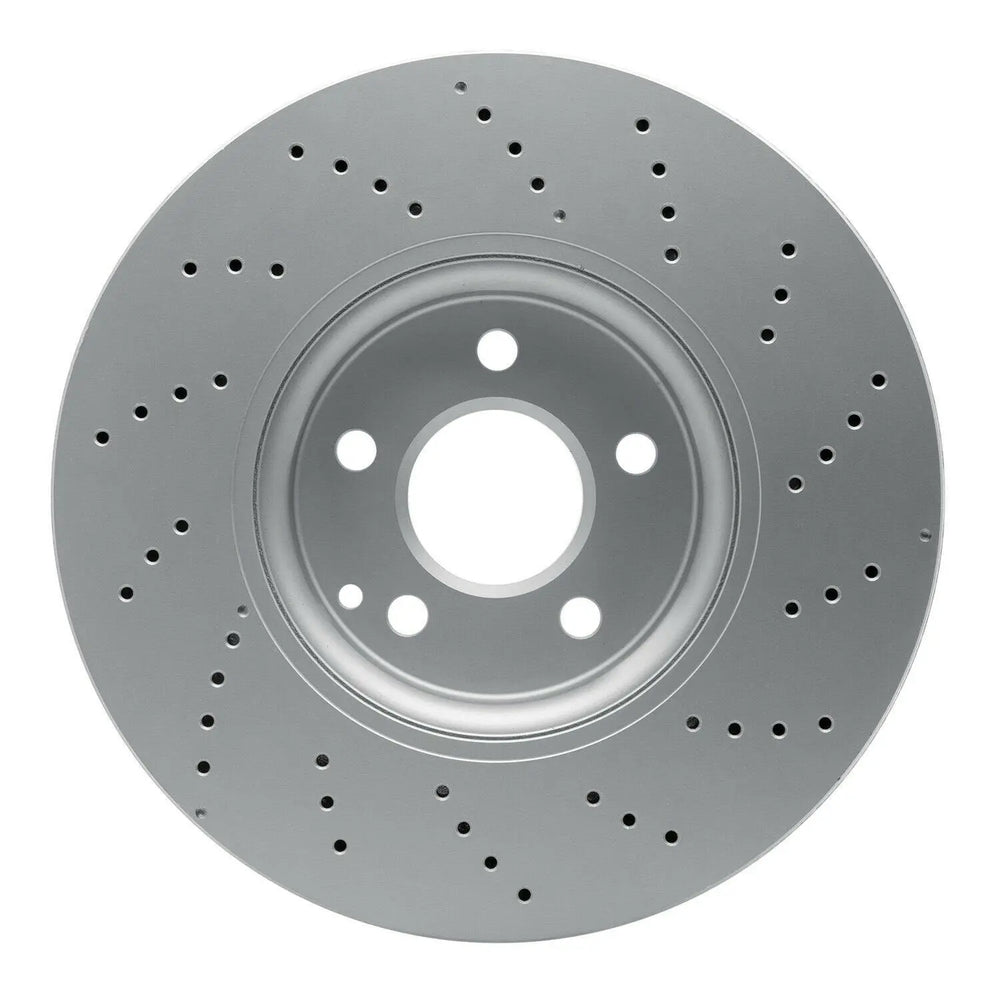 R1 15-17 Mercedes-Benz CLS400 Front Drilled Black Brake Rotor