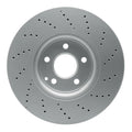 R1 15-17 Mercedes-Benz CLS400 Front Drilled Black Brake Rotor