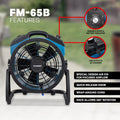 FM65B MISTING FAN BLUE