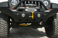 ~(25 lbs. 36X12X6)~ Signature Series Winch Plate Black Powder Coated 2007-2017 Jeep JK Wrangler