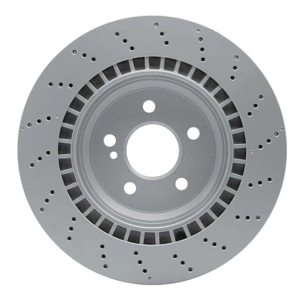 R1 07-14 Mercedes-Benz CL550 Rear Drilled Black Brake Rotor