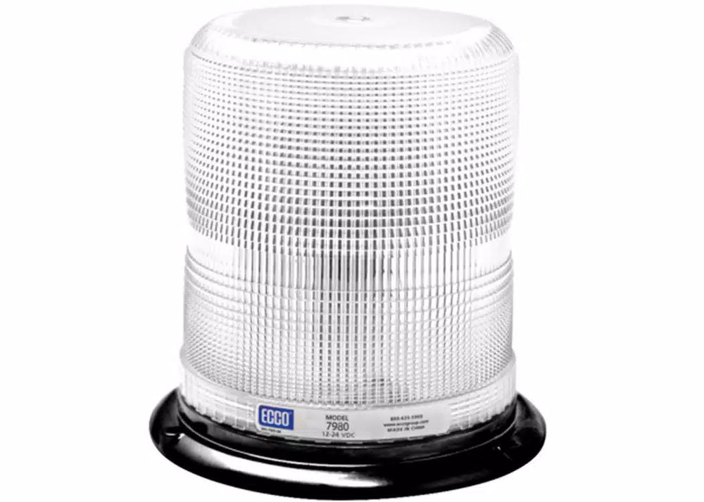 LED BEACON: PULSE II ALUMINUM BASE EPOXY FILLED MEDIUM PROFILE 1224VDC 11 FLASH PATTERNS CLEA
