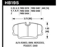 Hawk Performance auto part close-up