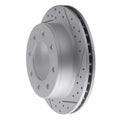 R1 99-25 Chevrolet Silverado 1500 Hd Classic Rear Right Drilled & Slotted Geoperformance Rotor