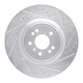 R1 13-19 Mercedes-Benz GL350 Front Right Drilled Black Brake Rotor