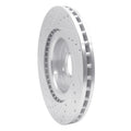 R1 13-19 Mercedes-Benz GL350 Front Right Drilled Black Brake Rotor