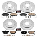 Power Stop 98-01 Hyundai Elantra Front & Rear Z17 Evolution Geomet Coated Brake Kit