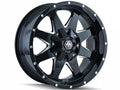 TANK (8040) BLK/MILLED SPOKES 17X9
