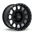 BAJA 18X9 6X135 ET10 CB87.1 SATIN BLACK MILLED RIVETS