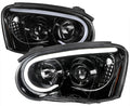 PROJECTOR HEADLIGHT GLOSSY BLACK