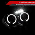 PROJECTOR HEADLIGHT GLOSSY BLACK
