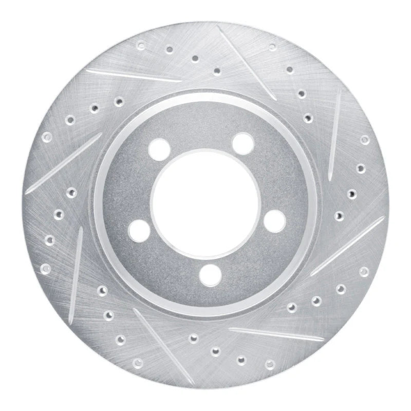 R1 65-66 Mercury Colony Park Front Right Slotted Black Brake Rotor