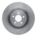 R1 05-21 Chrysler 300 Front Right Drilled Black Brake Rotor
