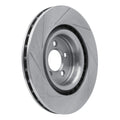 R1 05-21 Chrysler 300 Front Right Drilled Black Brake Rotor