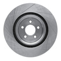 R1 05-21 Chrysler 300 Front Right Drilled Black Brake Rotor