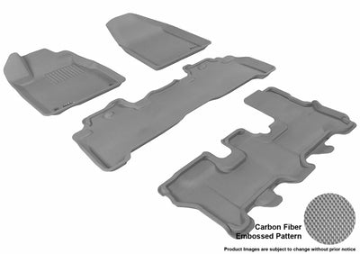 3D KAGU FLOOR MAT 3 ROW SET GRAY