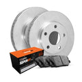 R1 02-06 Mercedes-Benz CL500 Front Drilled Black Brake Rotor