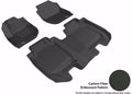 3D MAXpider 2016-2020 Honda Hr-V Kagu 1st & 2nd Row Floormats - Black