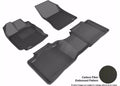 3D MAXpider 2013-2015 Toyota Venza Kagu 1st & 2nd Row Floormats - Black