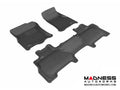 3D MAXpider 2011-2017 Ford Expedition Kagu 1st & 2nd Row Floormats - Black
