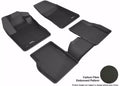 3D MAXpider 2017-2020 Jeep Compass Kagu 1st & 2nd Row Floormats - Black