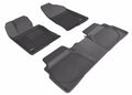 3D MAXpider 2011-2014 Hyundai Sonata/2015 Sonata Hybrid Kagu 1st & 2nd Row Floormats - Black