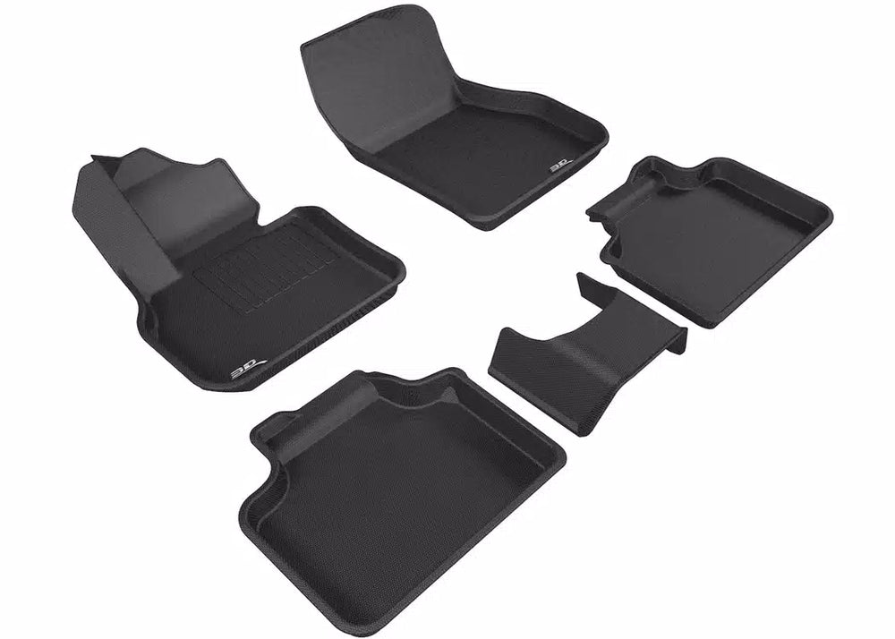 3D MAXpider 2017-2019 Mini Countryman Kagu 1st & 2nd Row Floormats - Black