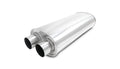 Vibrant Performance - 10538 - STREETPOWER Oval Muffler, 2.50 in. Inlet/Outlet (Dual In/Out) - 18.00 in. Body Length