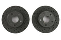 Hawk Talon 1993 Subaru Impreza Base Sedan / FWD Drilled and Slotted Front Brake Rotor Set