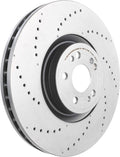 Brembo 17-22 Porsche 718 Boxster/Porsche 718 Cayman/09-16 911 Front Left Drilled UV Coated Rotor