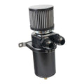 Moroso Dual Inlet -12AN Billet Breather Tank Catch Can - Black