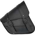 Willie & Max HD Sportsters, Custom Hard Tails Leather Swingarm Bag w/Chrome Buckle - Black