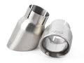 Double-Walled 3.5 Inch Slash-Cut Tips (Brushed Silver) Set of 2 Fits Universally on Various APR Exhaust Systems APR