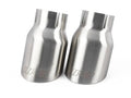 Double-Walled 3.5 Inch Slash-Cut Tips (Brushed Silver) Set of 2 Fits Universally on Various APR Exhaust Systems APR
