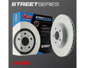 DBA 02-09 Subaru WRX STi/2017 BRZ w/Perf Pkg. 10 Hole Front Drilled & Slotted Street Series Rotor
