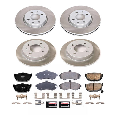 Power Stop 02-05 Hyundai Elantra Front and Rear Semi-Coated Rotor Kit