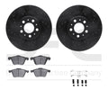 R1 Concepts E- Line Series Brake Rotor with Ceramic Brake Pads Hdw Fits Volvo S60