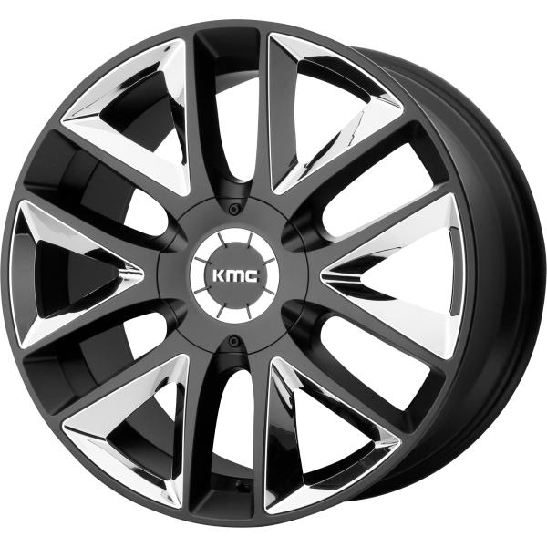 TAKEDOWN 24x9.5 6x135.00/6x139.70 SATIN BLACK W/ CHROME INSERTS (30 mm)
