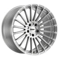 ~(34 lbs. 24X24X12)~ TSW TURBINA 22x10.5 5/108 ET42 CB72.1 TITANIUM SILVER W/MIRROR CUT FACE