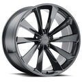 ~(37 lbs. 23X23X13)~ TSW AILERON 21x11.0 5/114.3 ET28 CB76.1 METALLIC GUNMETAL