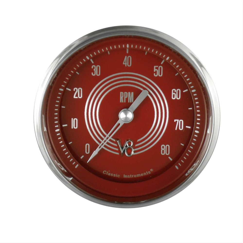 V8 RED STEELIE 3IN TACH 8000rpm