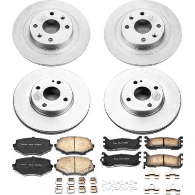 Power Stop 94-97 Mazda Miata Front & Rear Z17 Evolution Geomet Coated Brake Kit