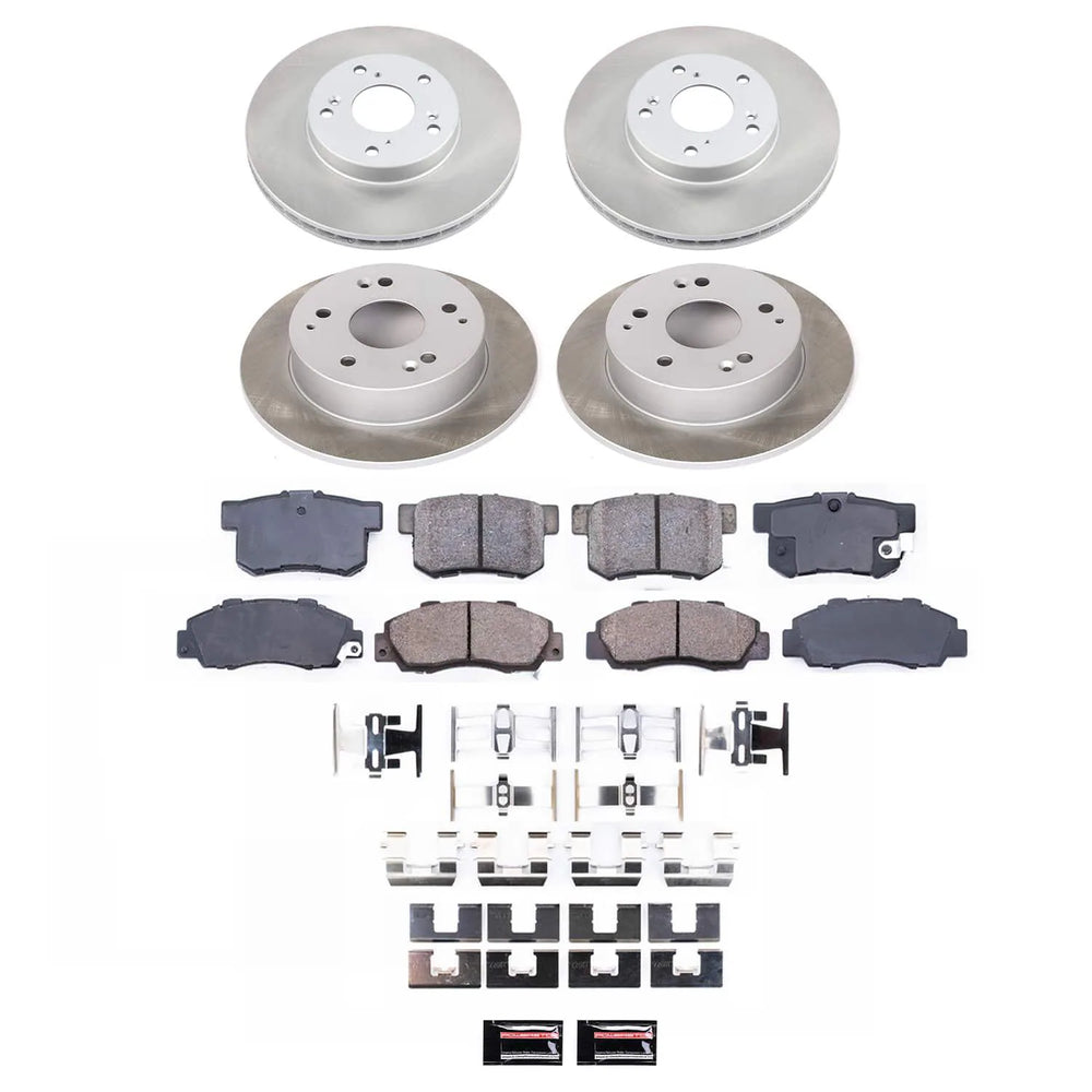 Power Stop 98-02 Honda Accord Front and Rear Semi-Coated Rotor Kit