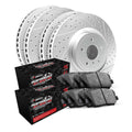 R1 82-87 Ford Mustang Front Left Drilled & Slotted Geo-Carbon Rotor